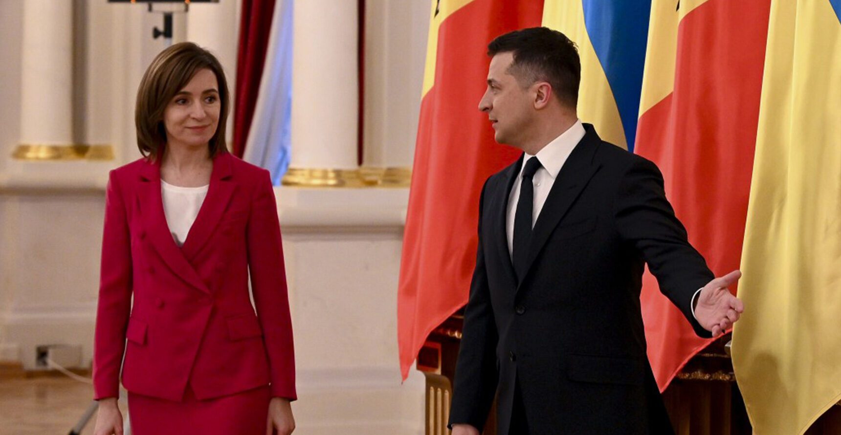 Official visit of the President of the Republic of Moldova Maia Sandu to Kyiv, January 12, 2021. Meeting with the President of Ukraine Volodymyr Zelenskyi.