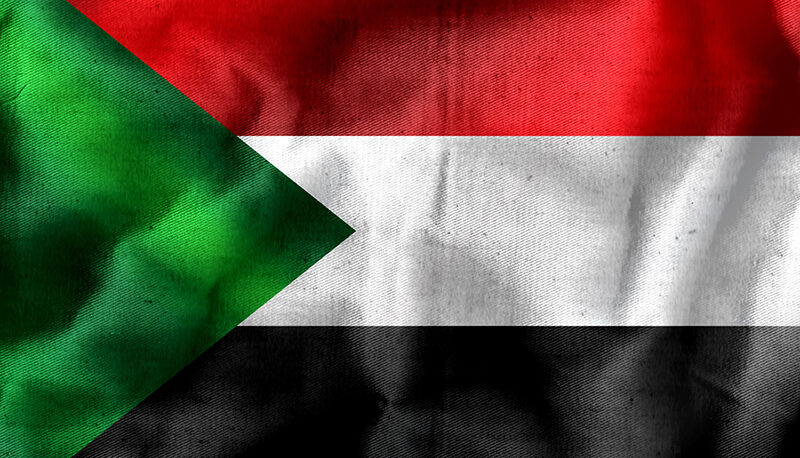 The flag of Sudan.