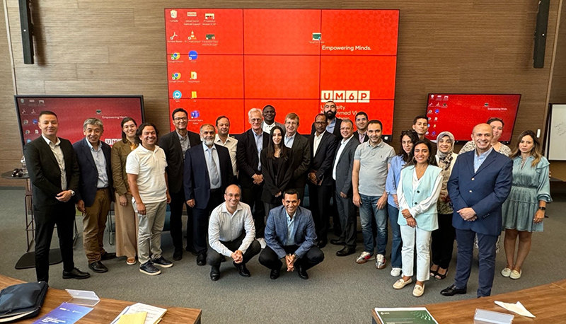 Group photo of participants and instructors at IGCC's Chinese Innovation and Industrial Policy training at UM6P in Morocco, September 2024.