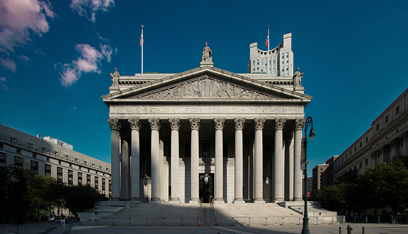 New York Supreme Court Building Exterior View