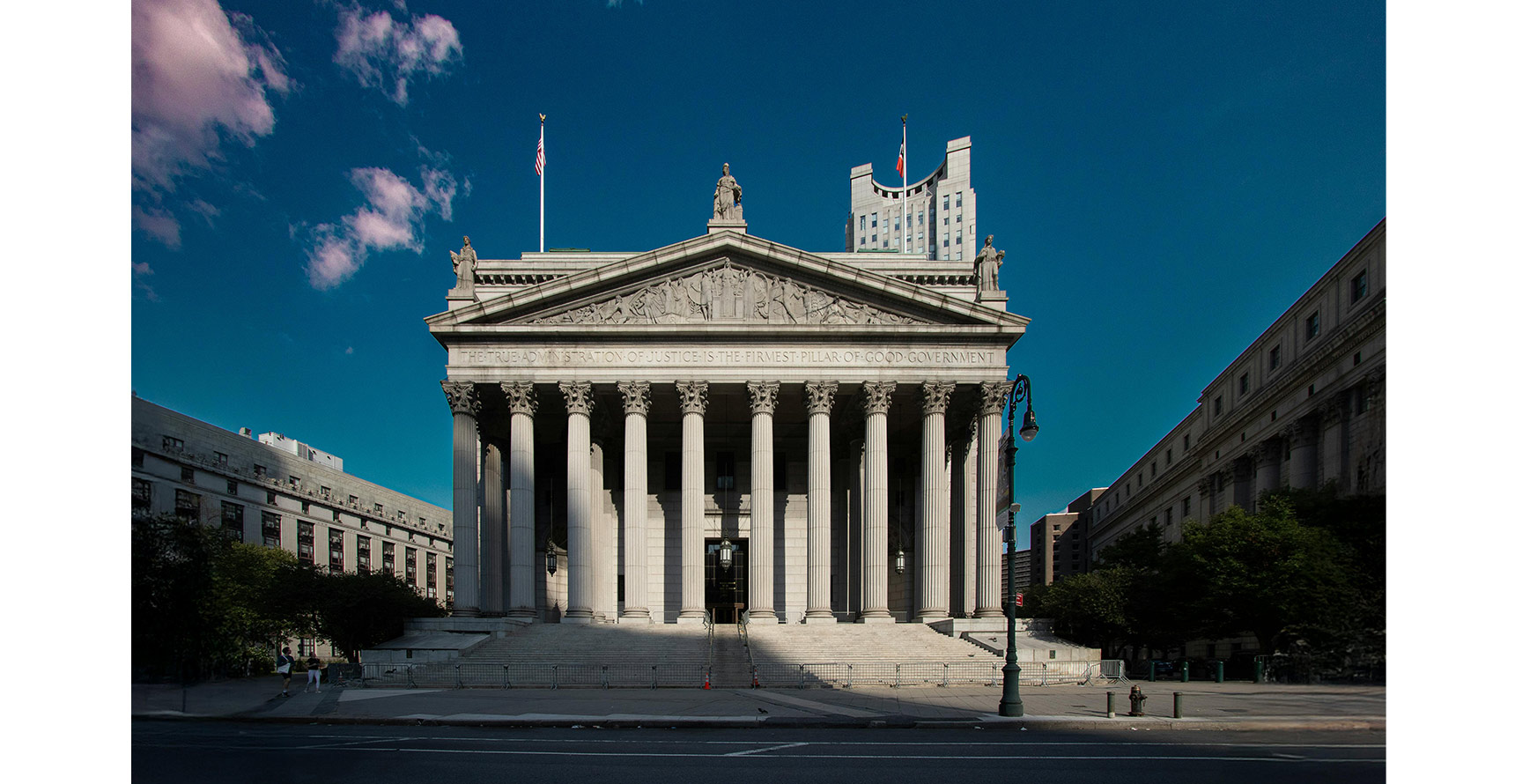 Exterior view of the New York Supreme Court building